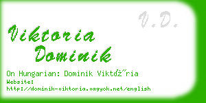 viktoria dominik business card